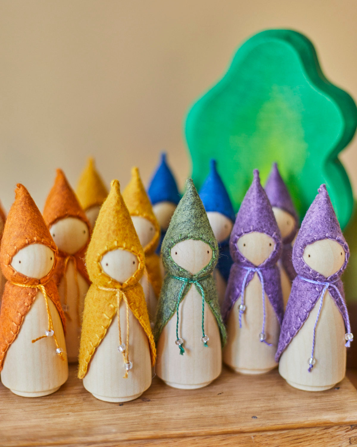 Blue Wooden Gnome