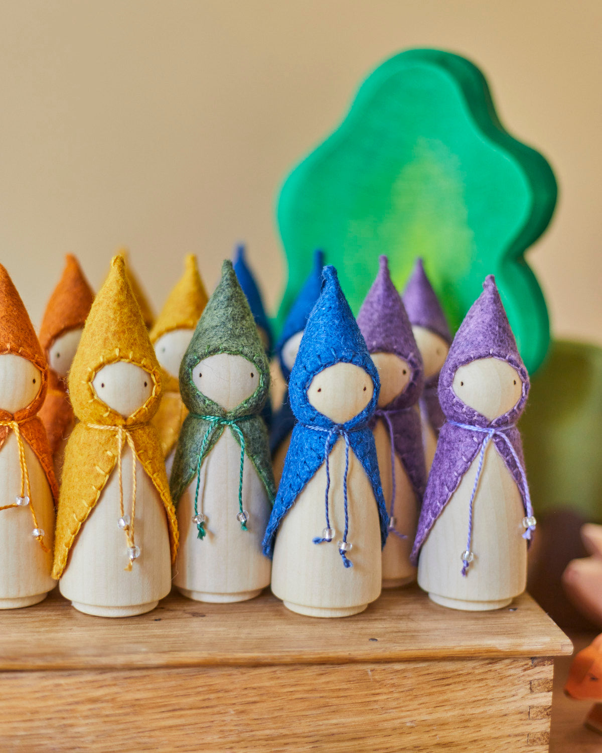 Blue Wooden Gnome