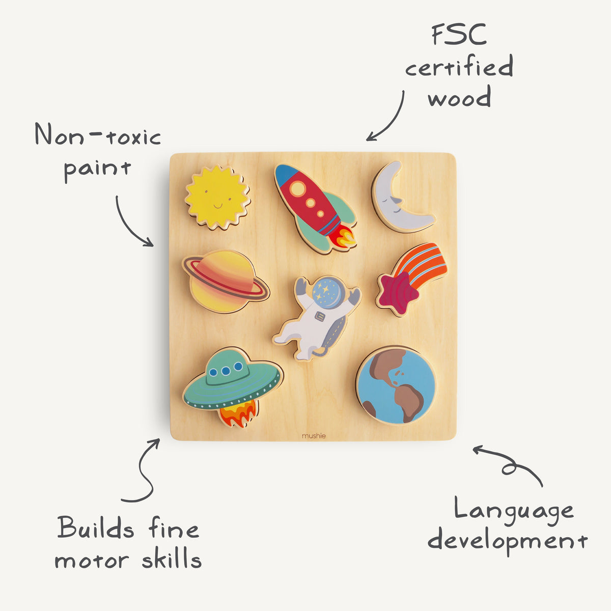 Wooden Space Puzzle