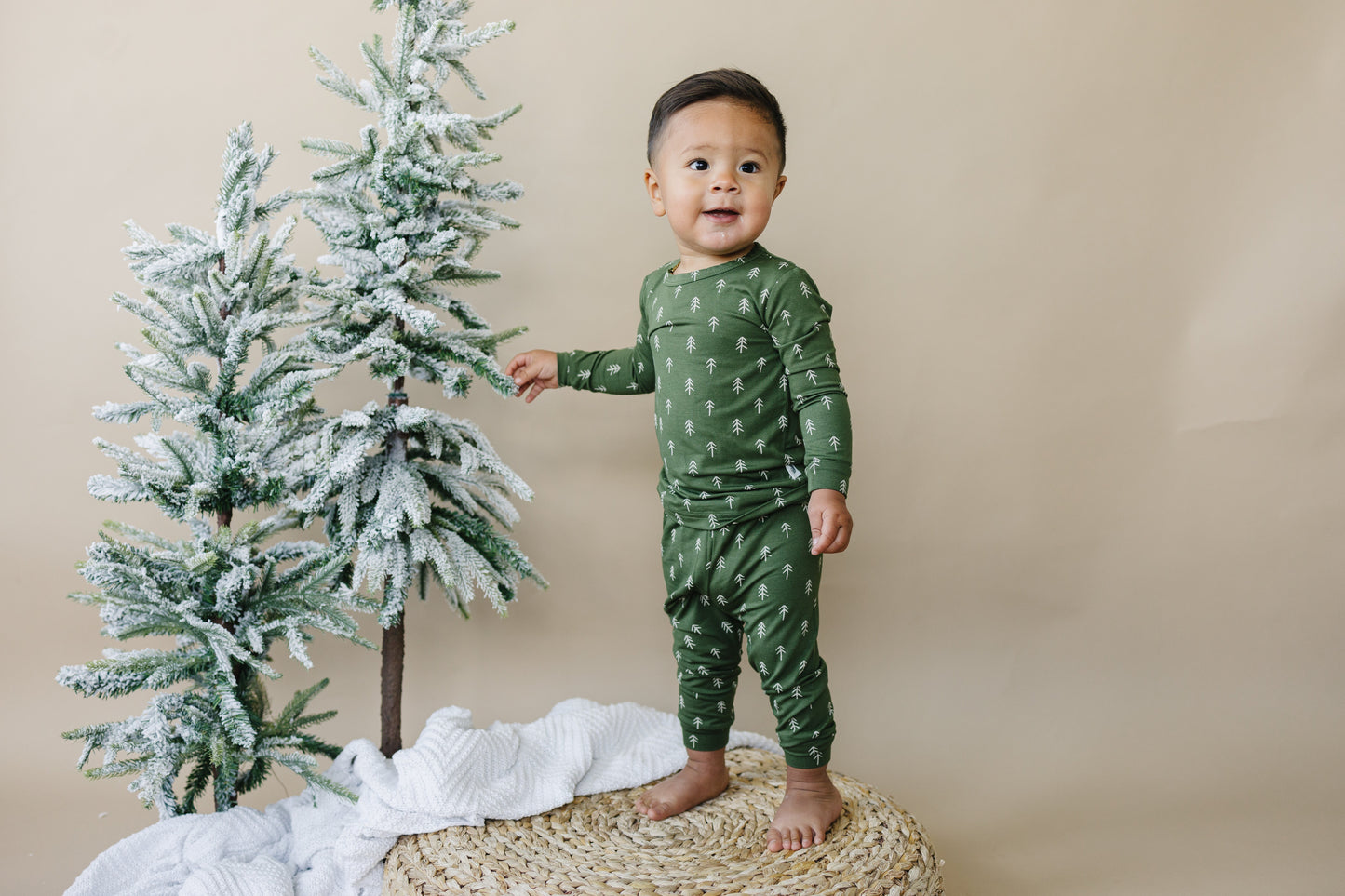 Christmas Tree Bamboo Pajamas - 2pc Set