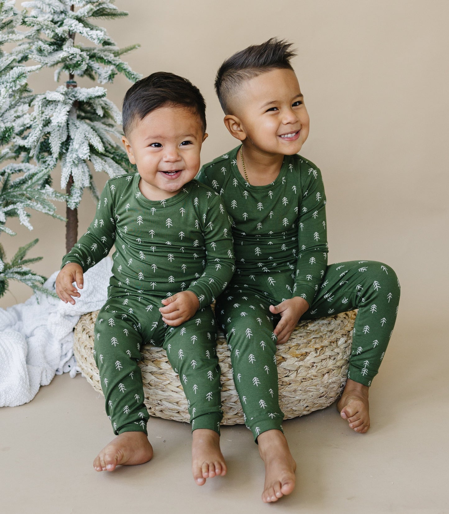 Christmas Tree Bamboo Pajamas - 2pc Set