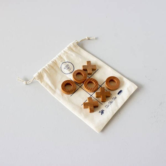 Wood Tic Tac Toe in a Bag by Wooden Story