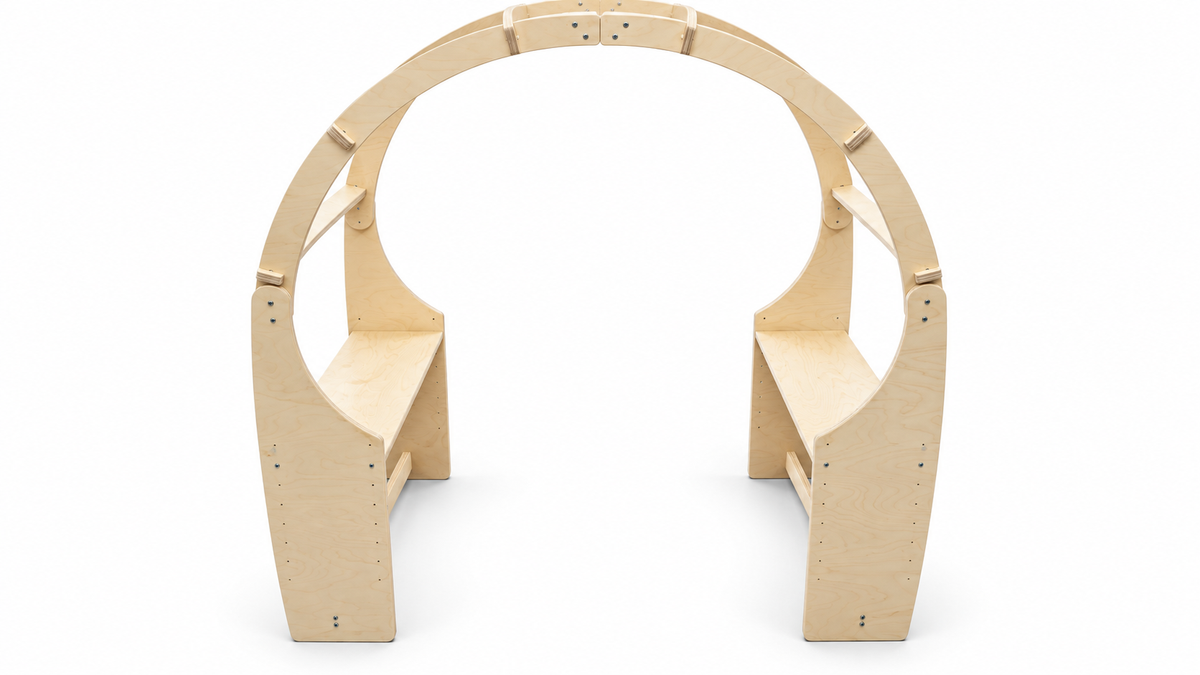 Waldorf Wooden Play Fort & Reading Nook - Bluey cozy Cove