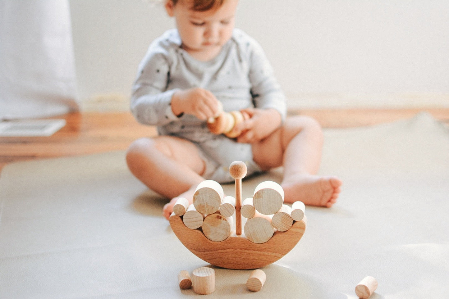 Wooden Ship Balancing Toy