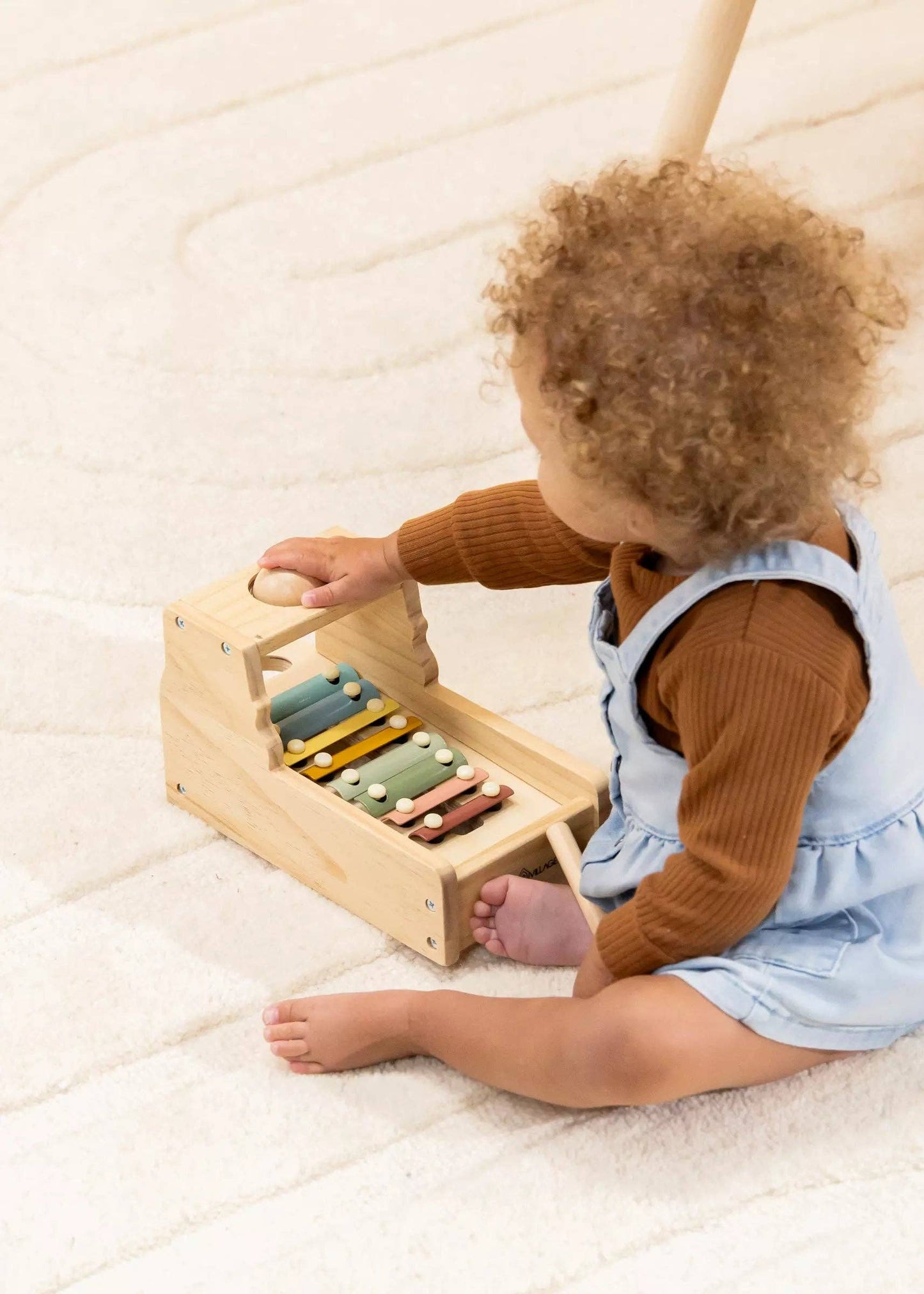 Wooden Xylophone and Knocking Toy
