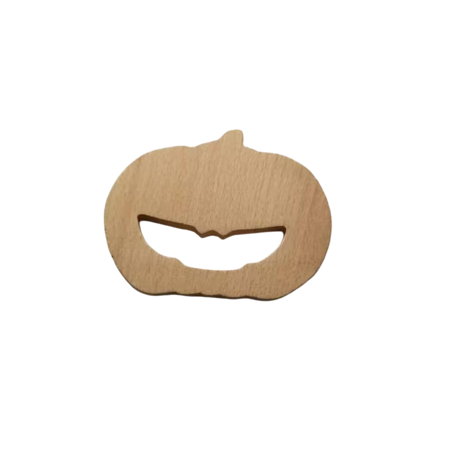 Pumpkin Wooden Teether Halloween Toy