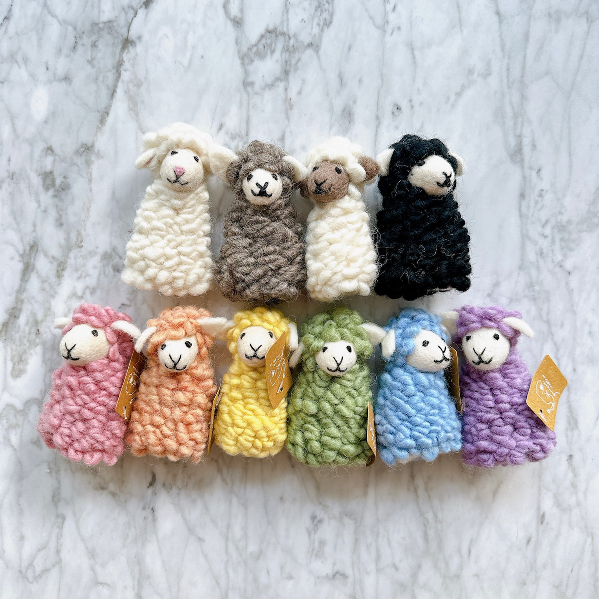 Candy Sheep finger puppet - Set of 6