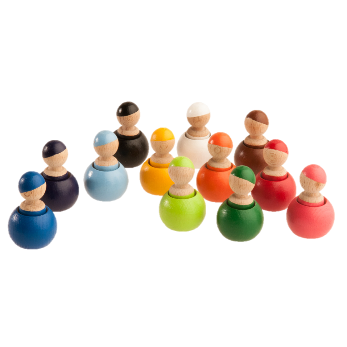 Wooden Peg Dolls - set of 12