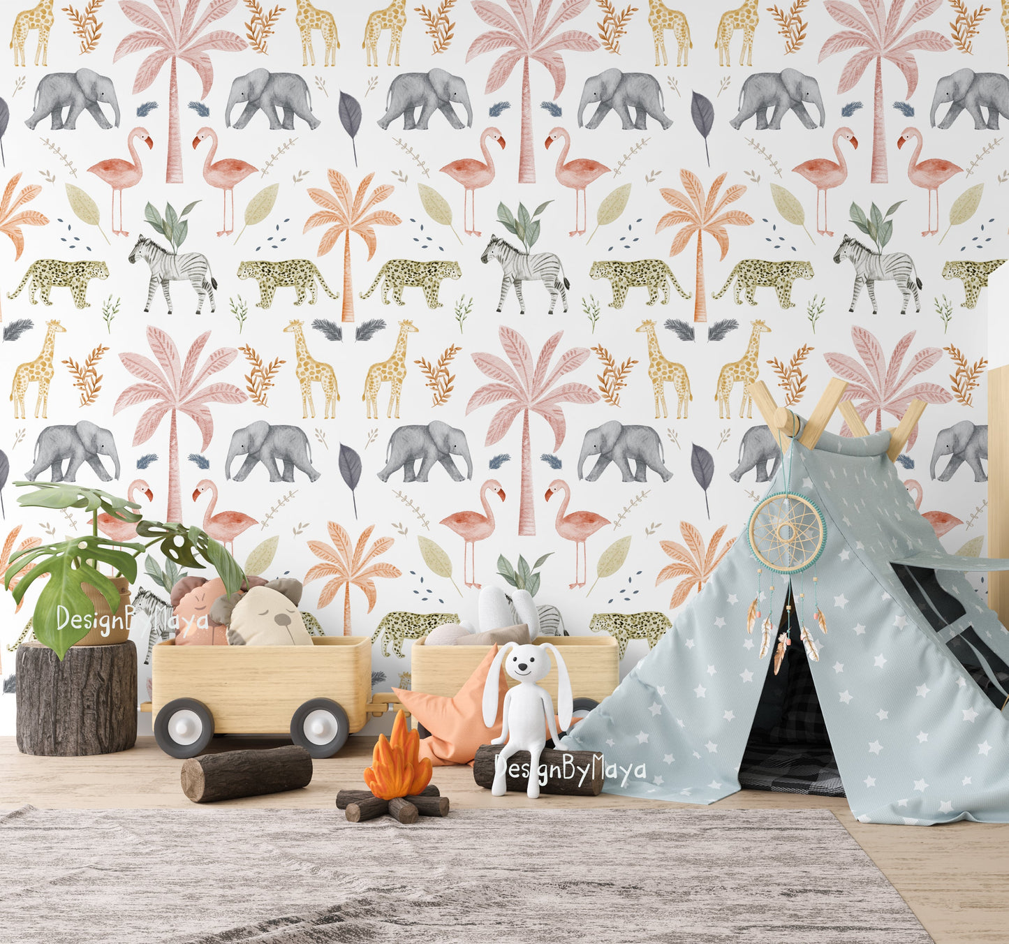 Alphabet Wallpaper - Nursery Wall Decor Wallpapers