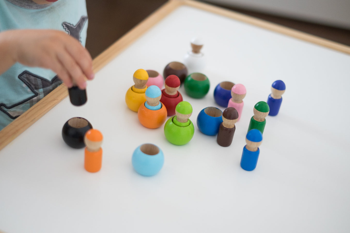 Wooden Peg Dolls - set of 12