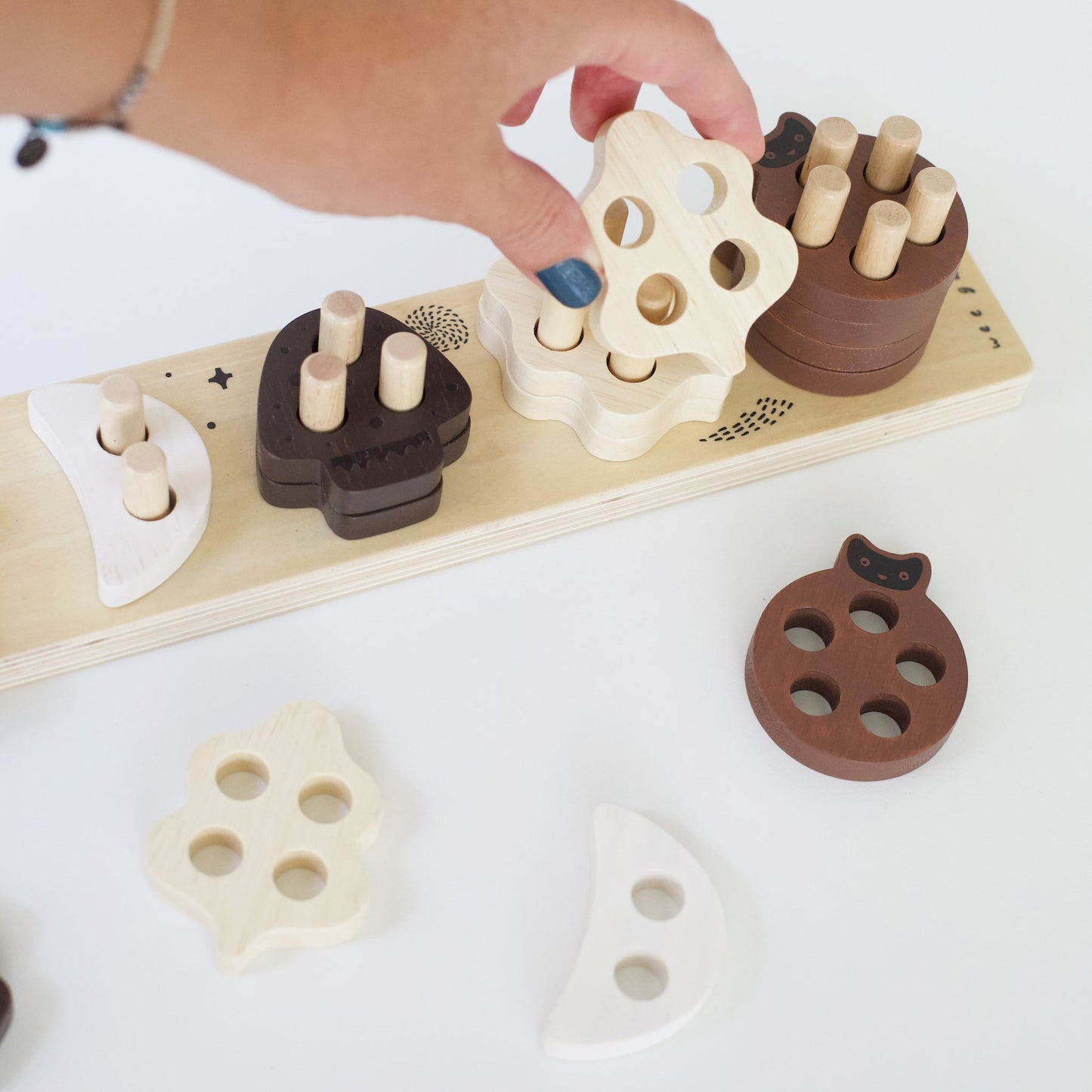 Count and Stack Wooden Toy