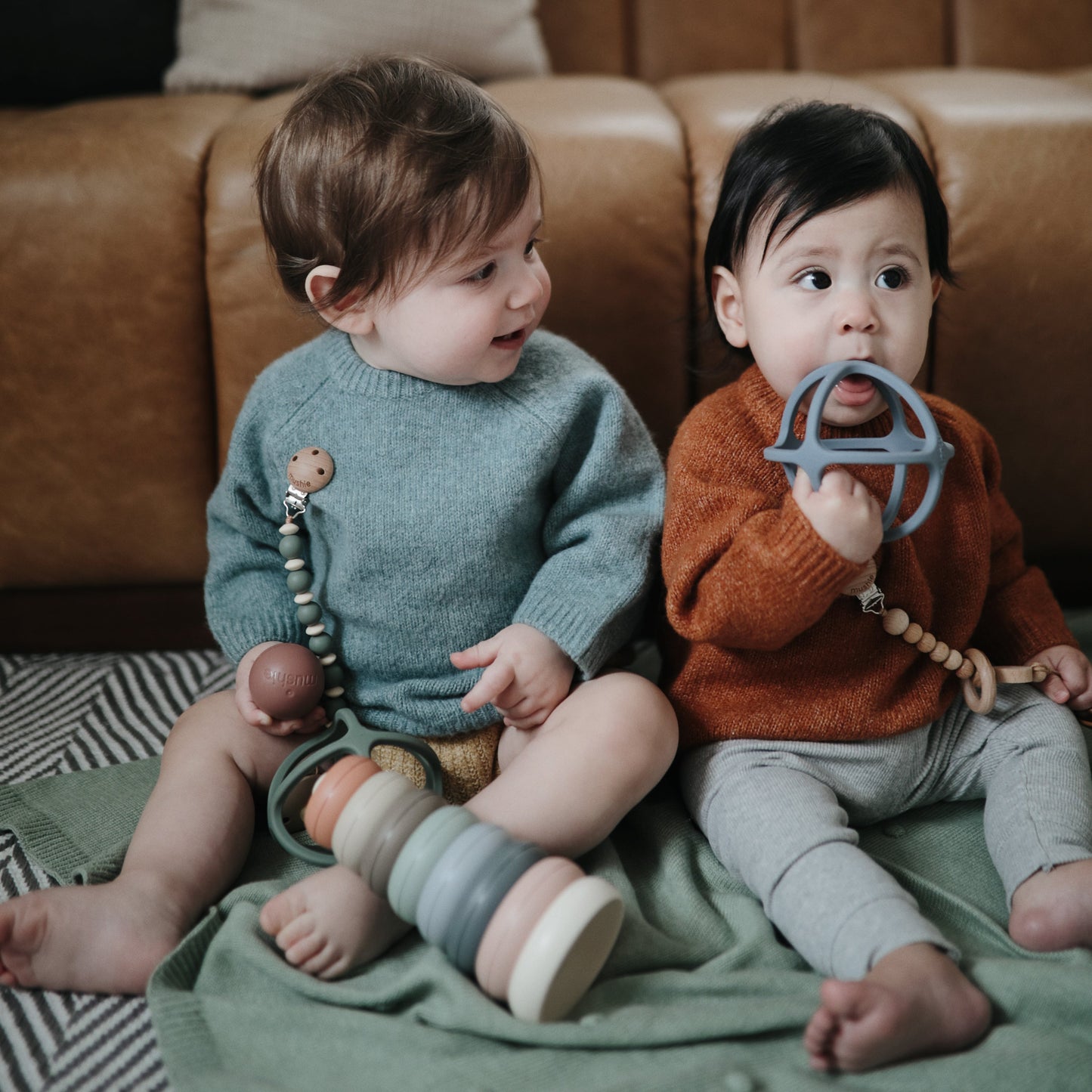 Silicone Baby Grasping Ball Teether