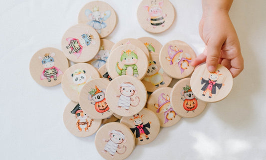 Dress-Up Animals Matching Tiles