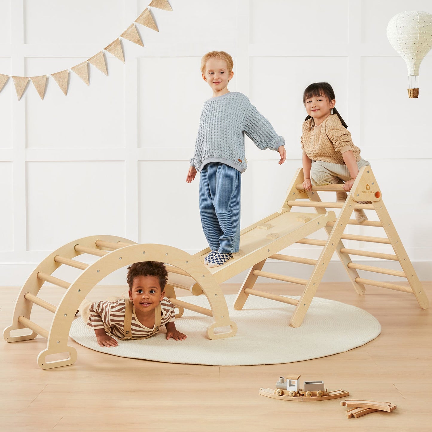 Pikler Triangle Montessori Climbing Set