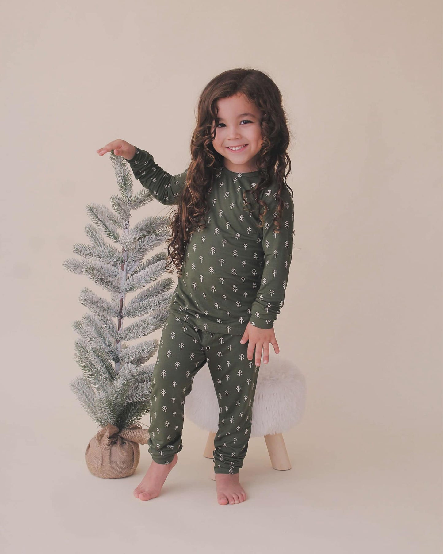 Christmas Tree Bamboo Pajamas - 2pc Set