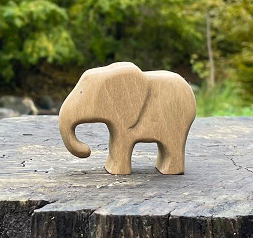 Wooden Elephant Calf Toy