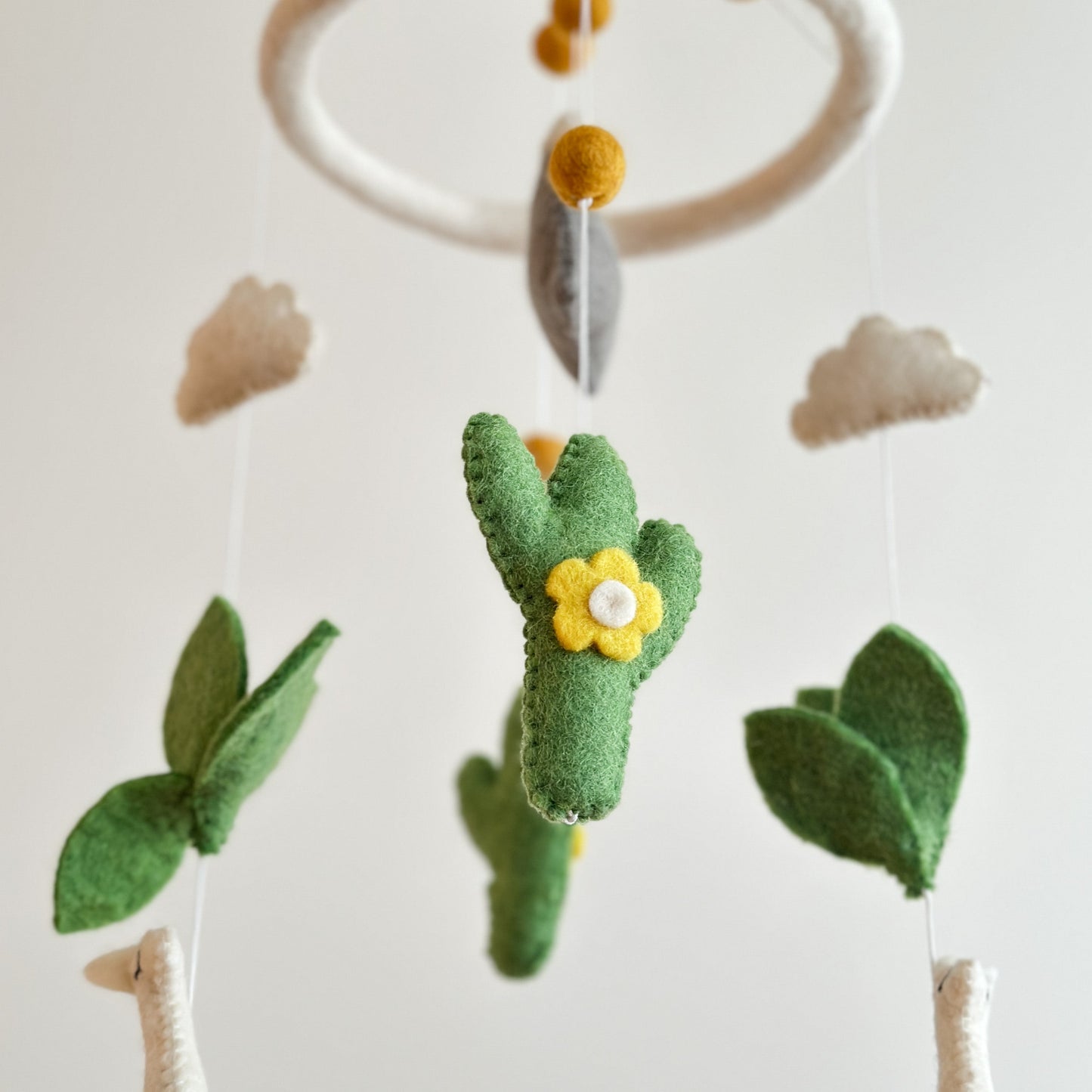 Felt Baby Mobile - Llama