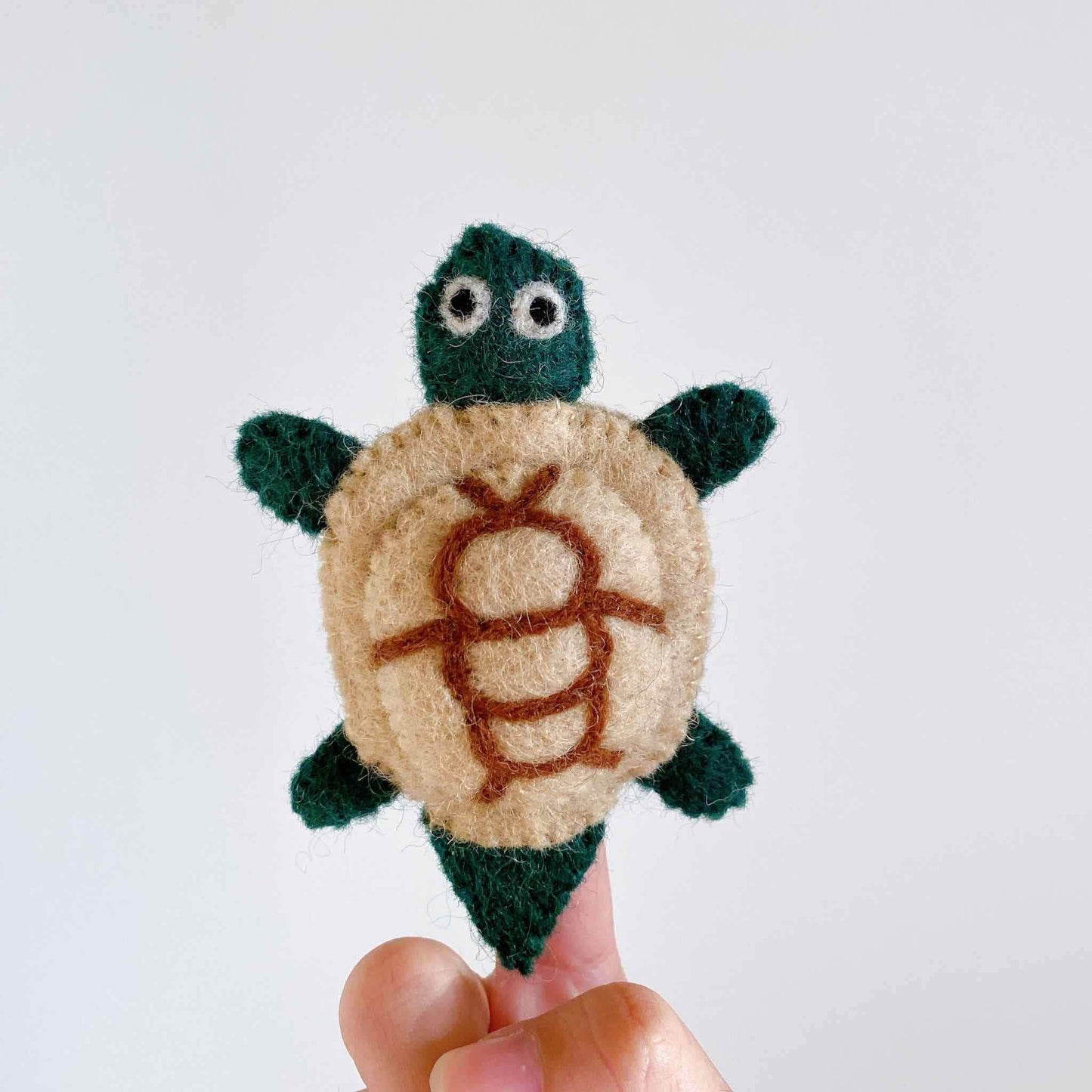 Felt finger puppet- Turtle