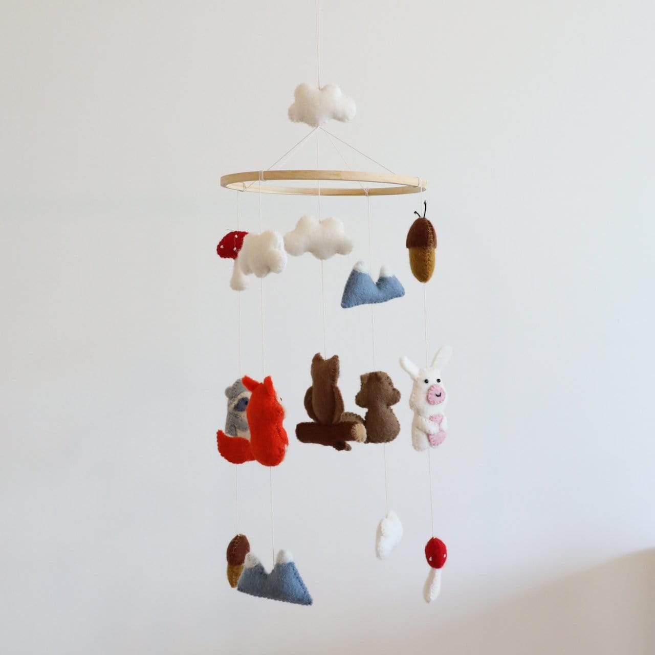 Felt Woodland Animal Baby Mobile