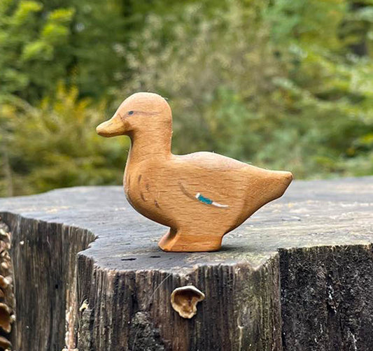 Wooden Female Mallard Duck Toy