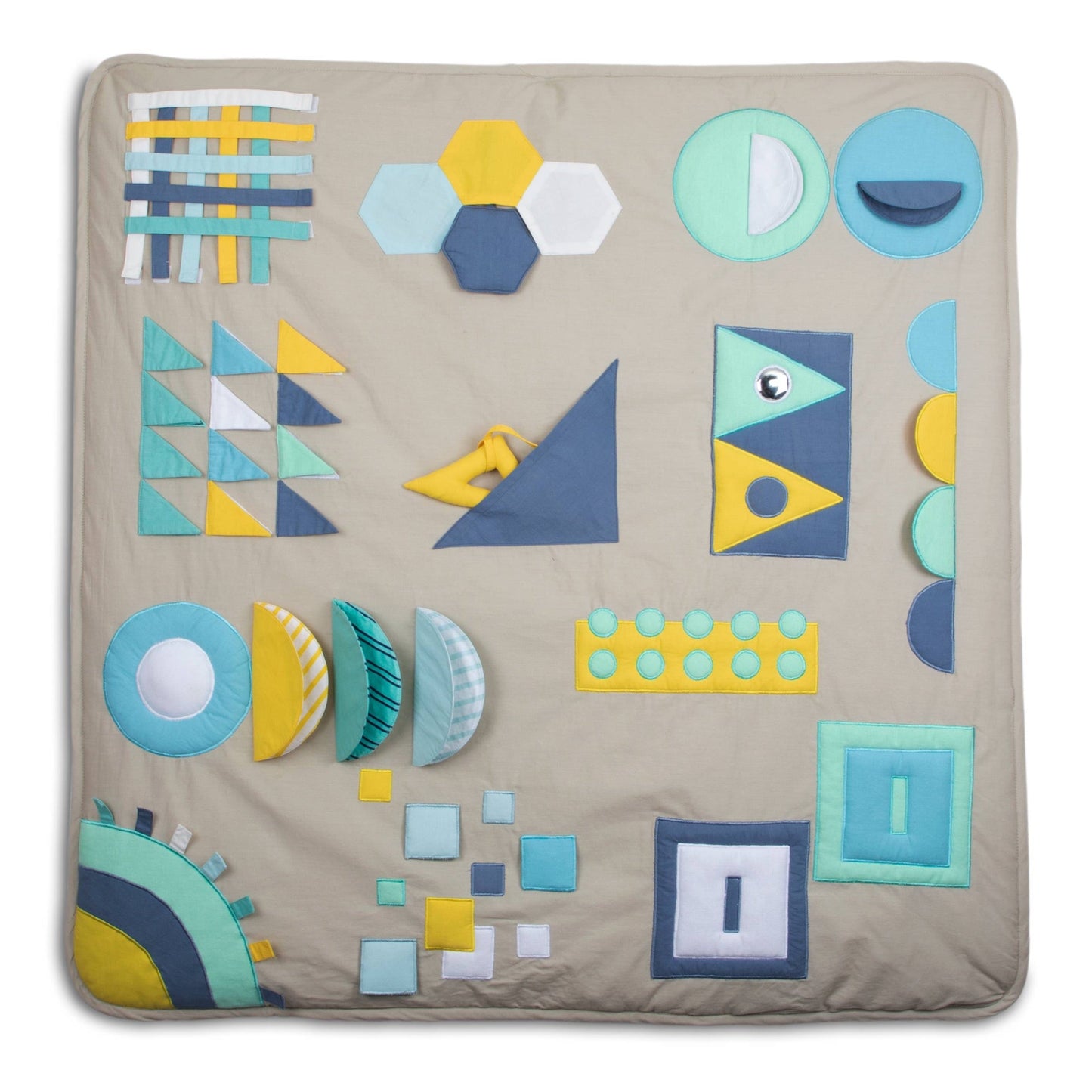 Shapes baby play mat.