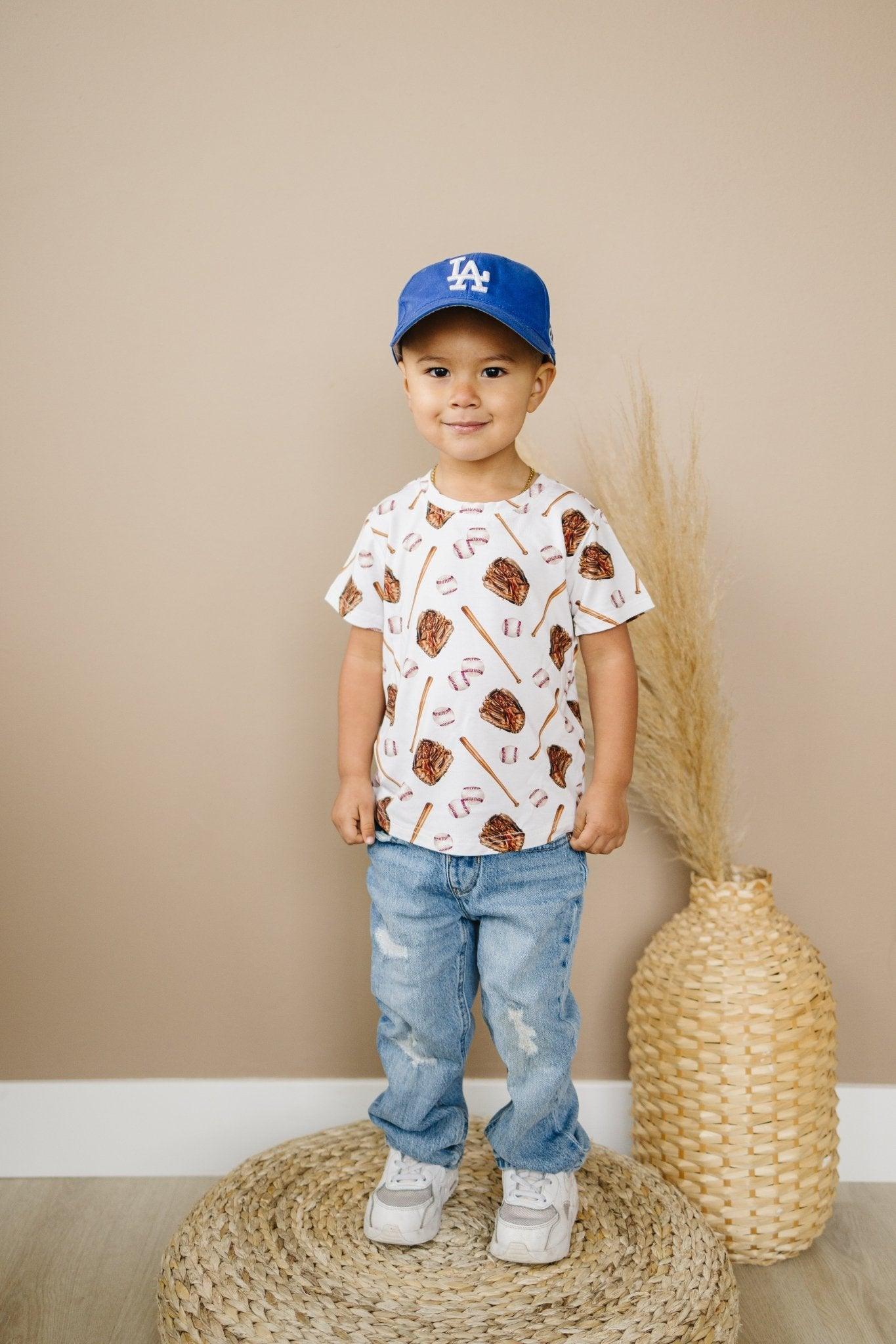 Grand Slam Bamboo Tee *Sizes 3/6m & Sz 6 Left