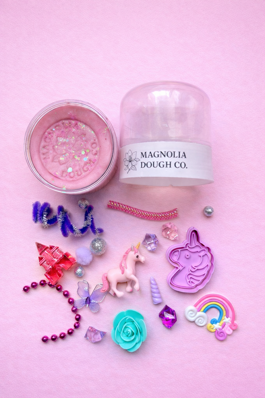 Unicorn Sensory Play Dough Jar