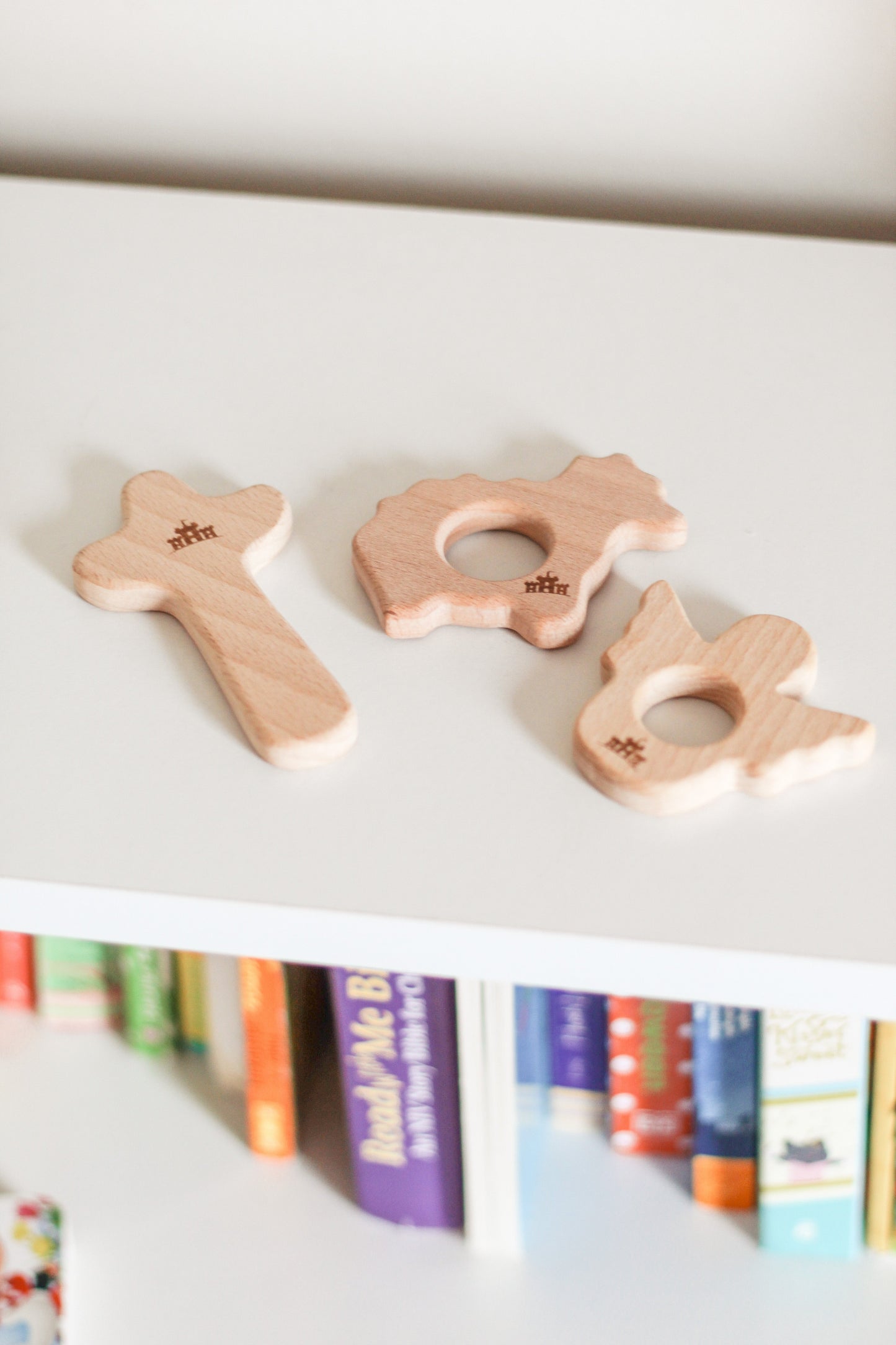 Christian Wooden Baby Teethers Set of 3