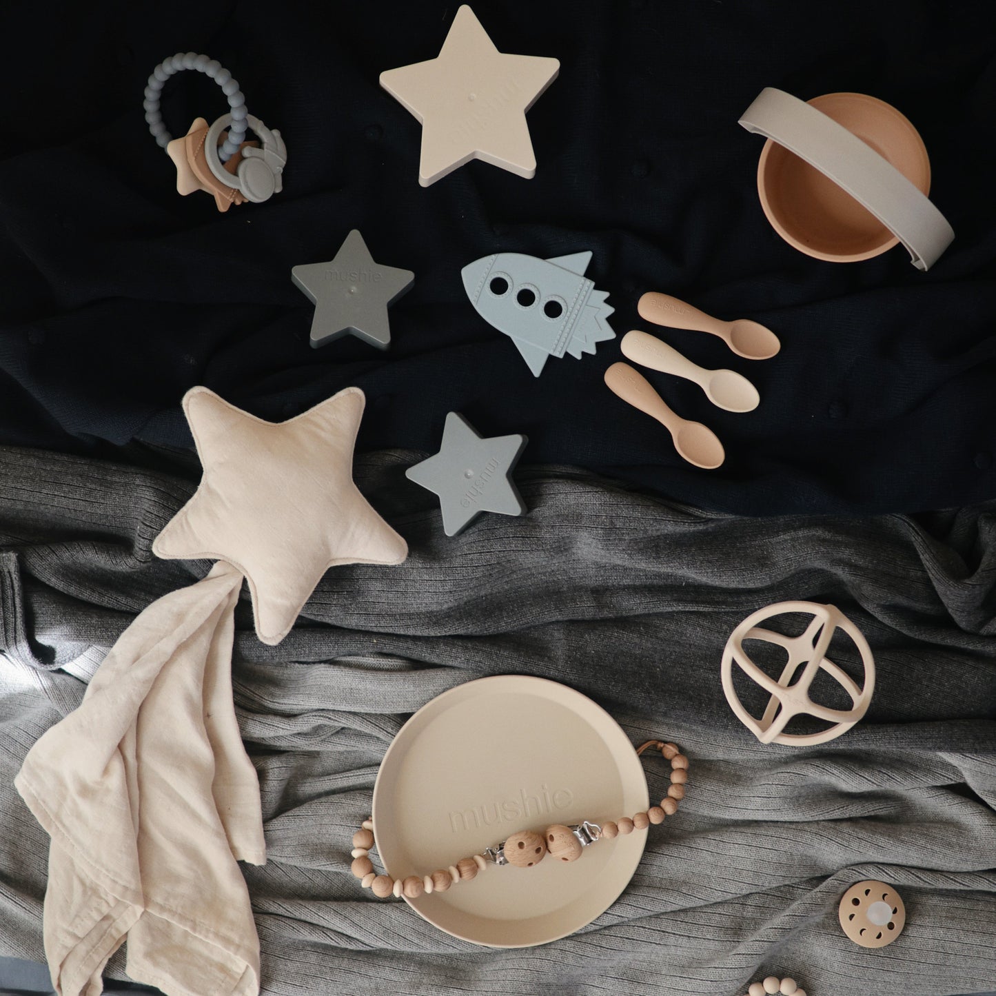 Organic Cotton Star Lovey Blanket