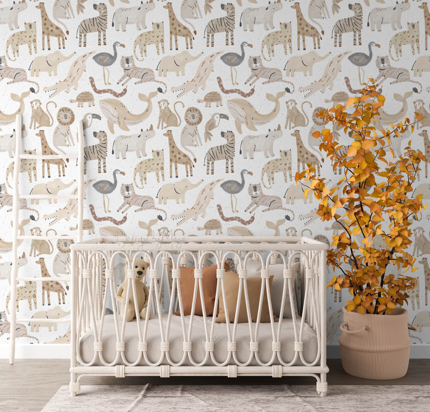 Alphabet Wallpaper - Nursery Wall Decor Wallpapers