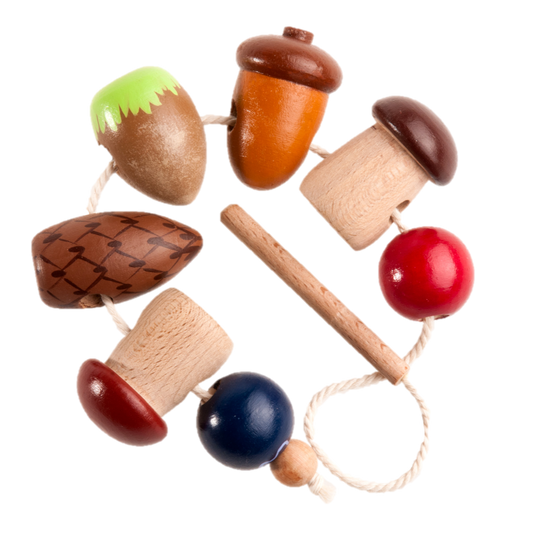 Wooden Lacing Toy — Nature Variety