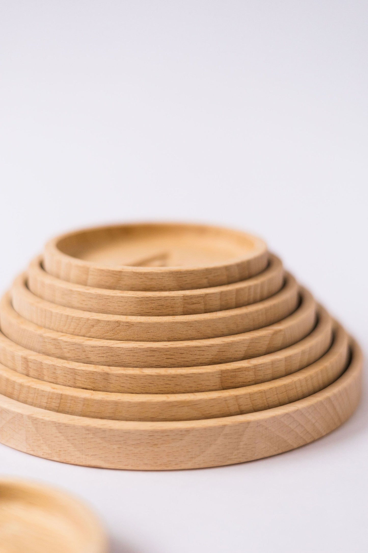 Wooden Counting Trays with Acorns