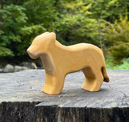 Wooden Female Lion Toy