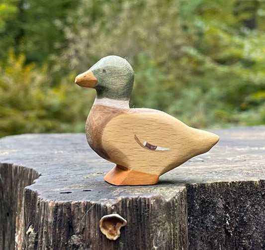 Wooden Male Mallard Duck Toy