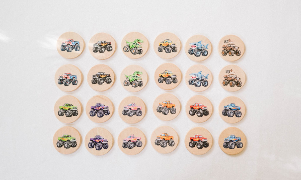 Monster Truck Matching Tiles