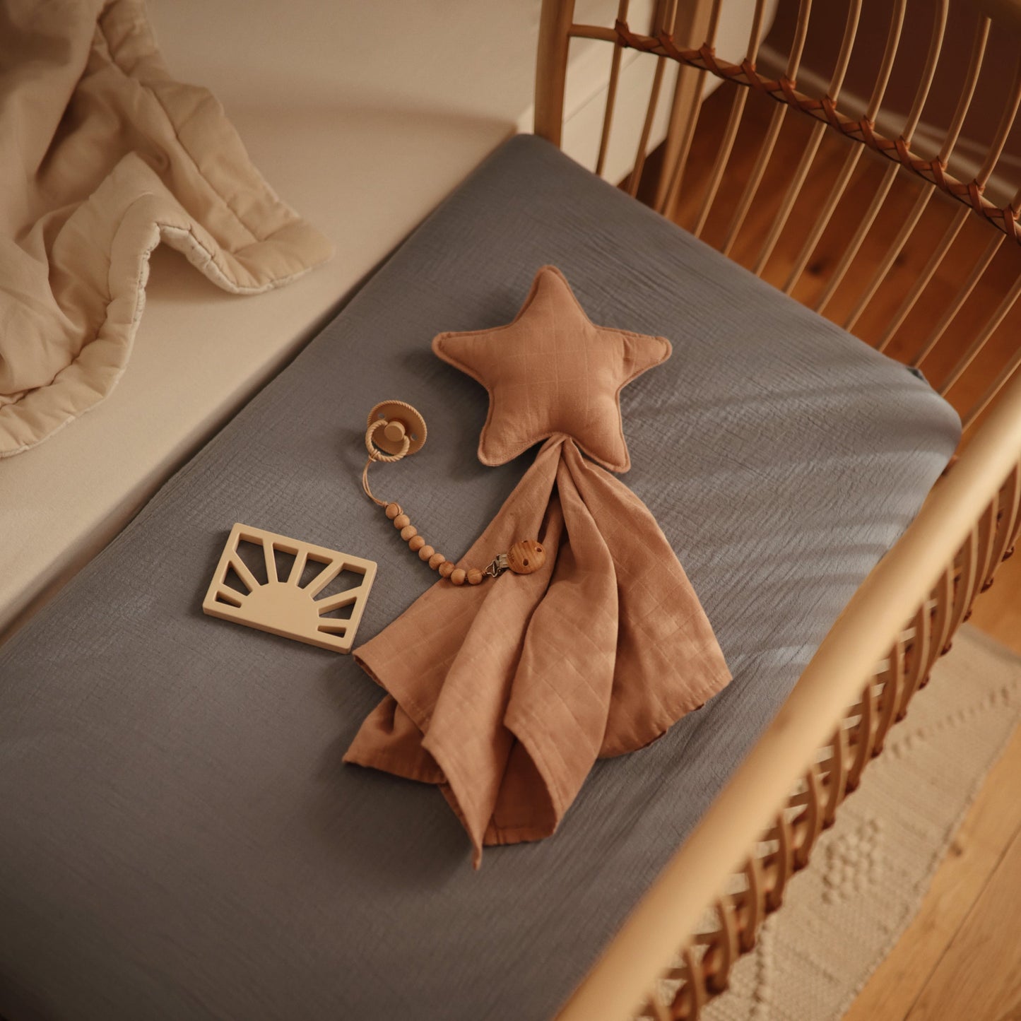 Organic Cotton Star Lovey Blanket
