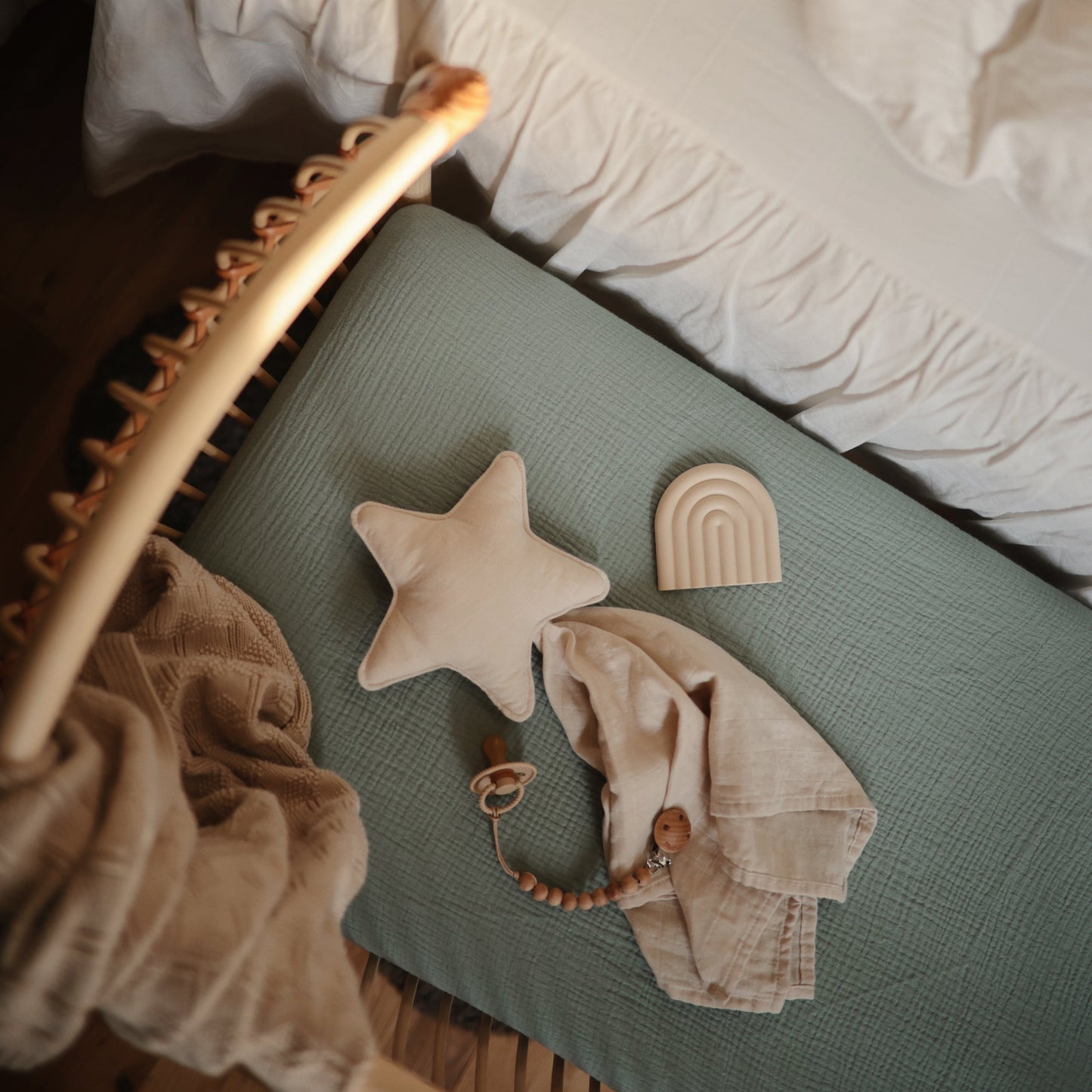 Organic Cotton Star Lovey Blanket