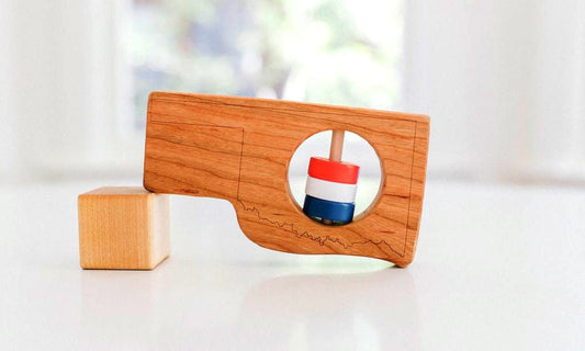 Oklahoma State Wooden Baby Rattle™