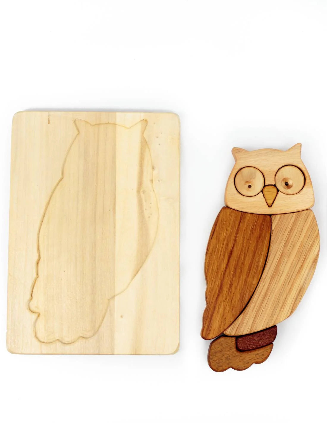 Natural Wood Owl Puzzle