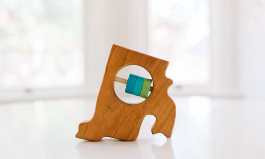 Rhode Island State Wooden Baby Rattle™