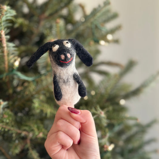 Shaun The Sheep Inspired Finger Puppet