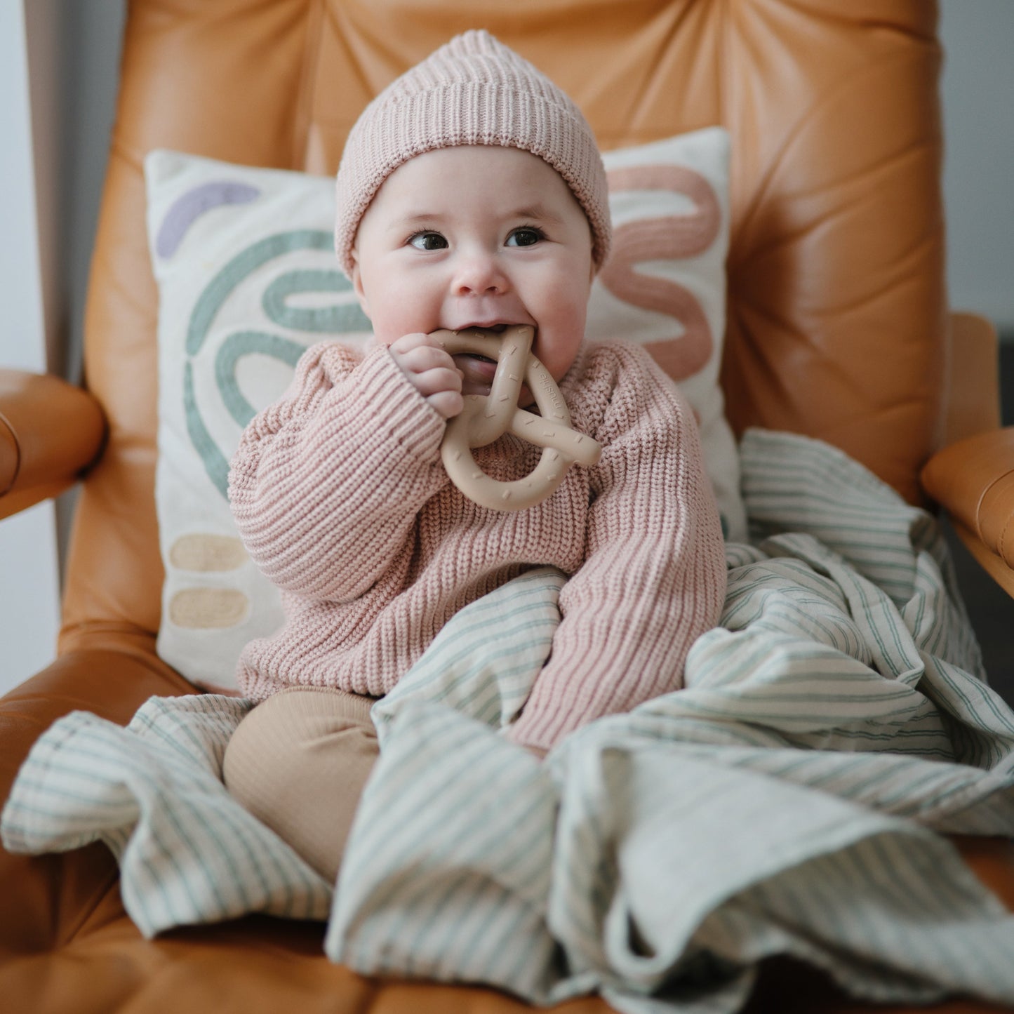 Silicone Baby Pretzel Teether