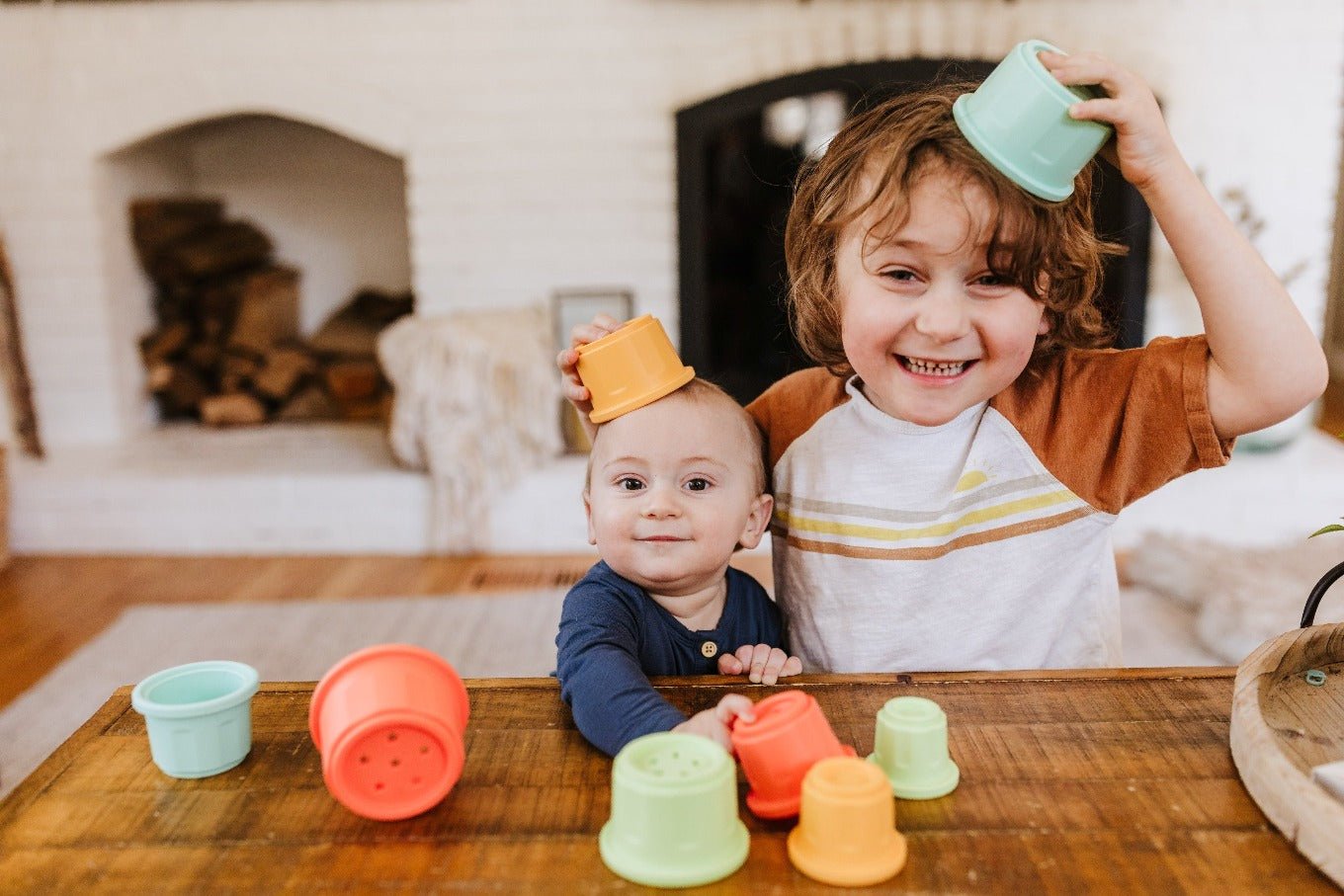 Silicone Stacking Cups for Beach, Bath, or Play