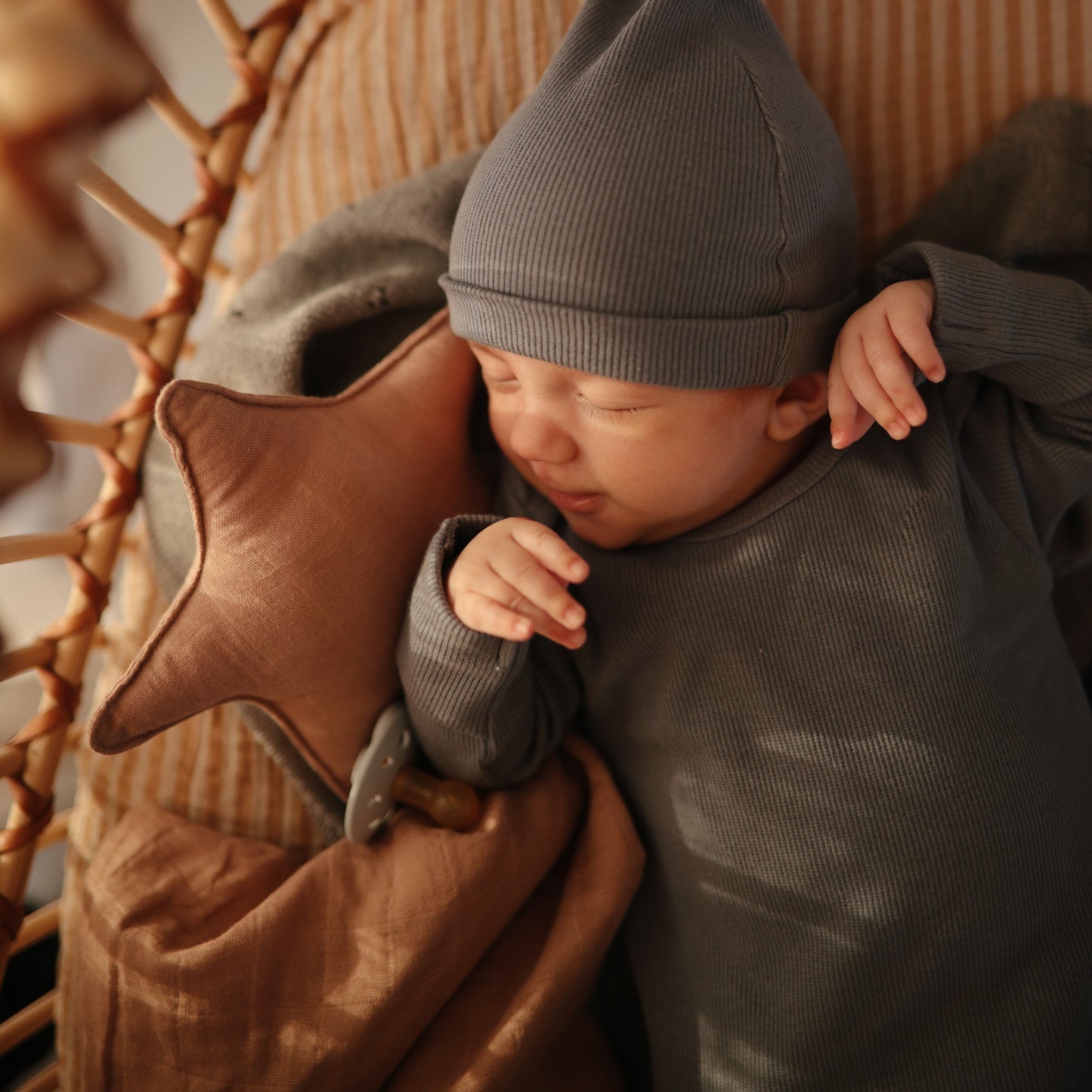 Organic Cotton Star Lovey Blanket