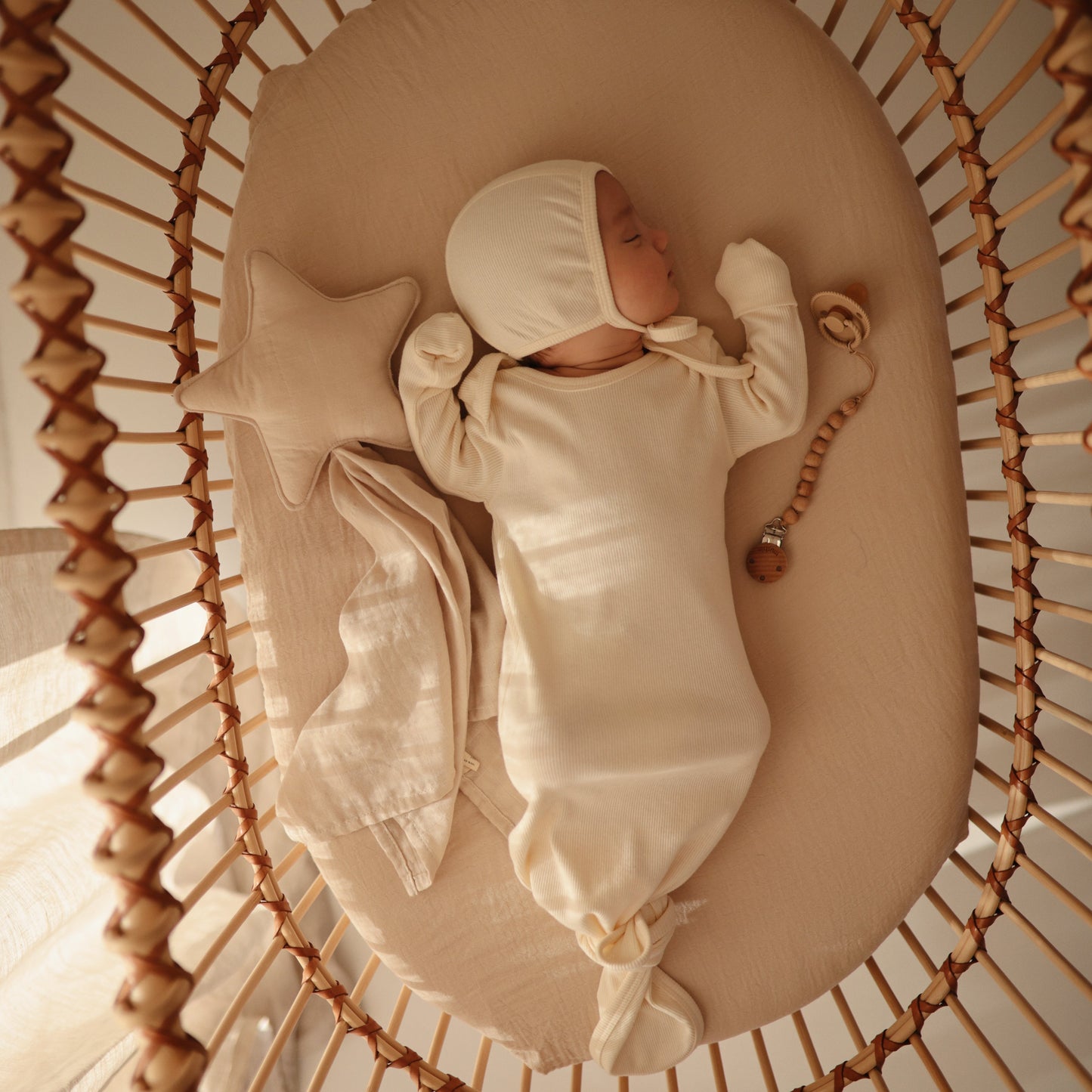 Organic Cotton Star Lovey Blanket
