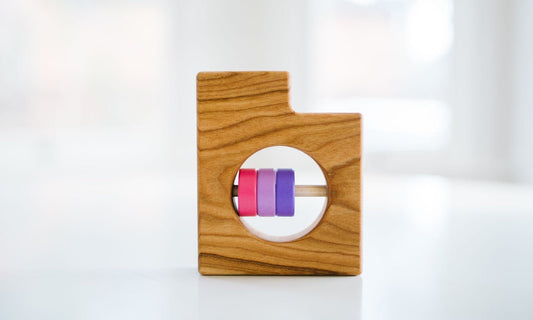 Utah State Wooden Baby Rattle™