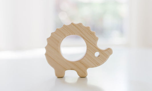 Hedgehog Wooden Baby Grasping Toy