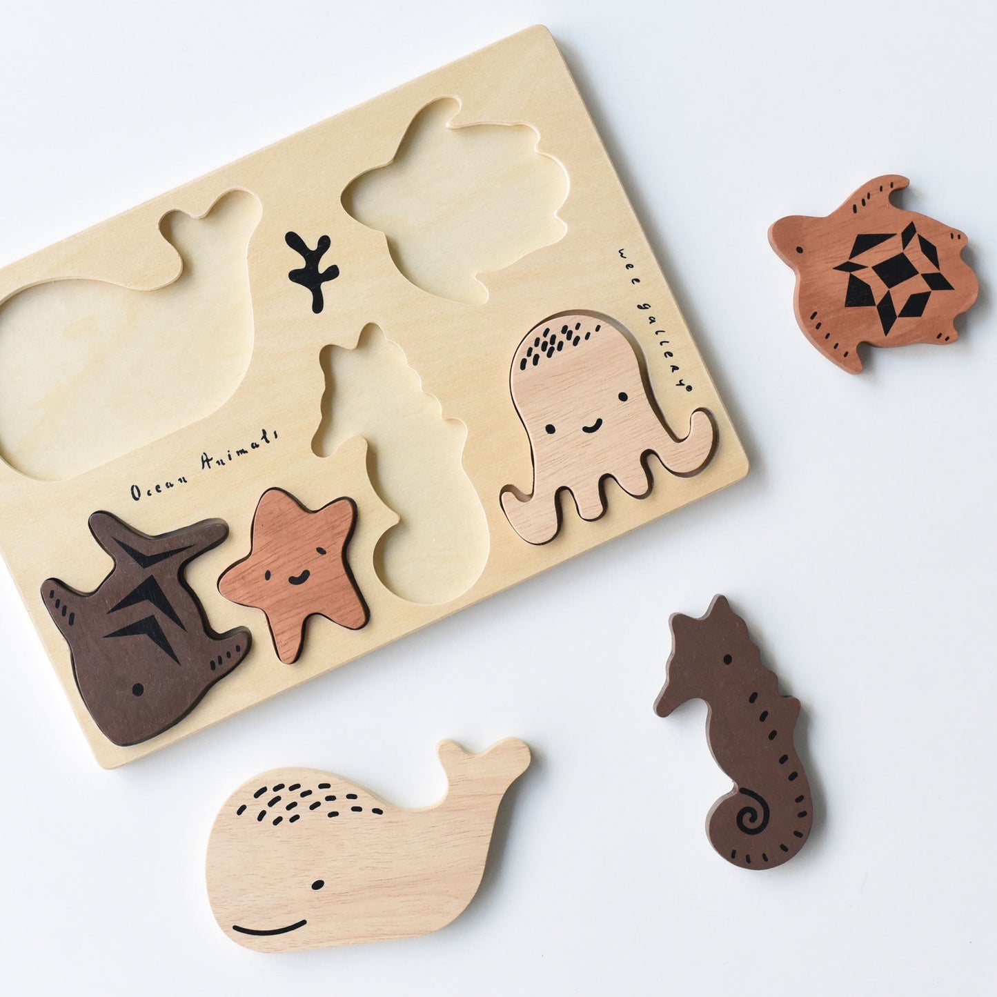 Wooden Puzzle - Ocean Animals