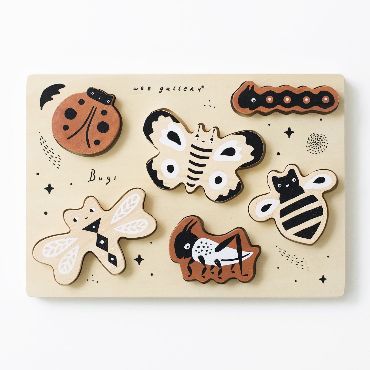 Wooden Bugs Puzzle by Wee Gallery
