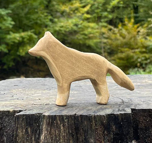 Wooden Wolf Toy